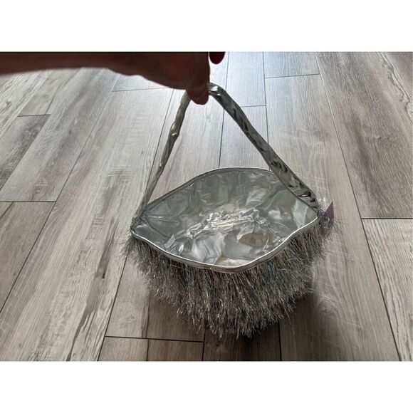Target Spritz silver disco fringe Easter basket bag - Picture 3 of 9